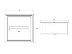Ignis Ventless Bio Ethanol Fireplace Burner Insert EB1212 N4