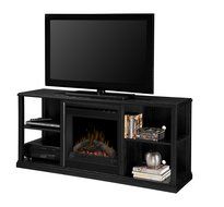Dimplex DFP20-1342BA3A Jayden 60.5-Inch Wide by 26.8-Inch Tall Media Console with Electric Fireplace, Black