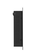 3G Plus Electric Fireplace Wall Mounted Heater w/Remote Log Fuel Effect Stainless Steel Front Panel 35" N6