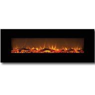 Gibson Living GL5072LE Oakland 72 Inch Log Linear Wall Mounted Electric Fireplace N3