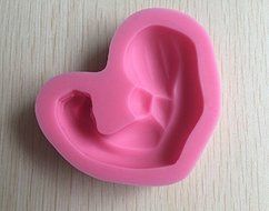 Anyana 3D Strong Arm Muscles Silicone Fondant Mold Cake Decorating Pastry Gum Pastry Tool Kitchen Tool Sugar Paste...