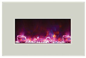 Amantii Electric Fireplace INSERT-30-4026-WHTGLS N3