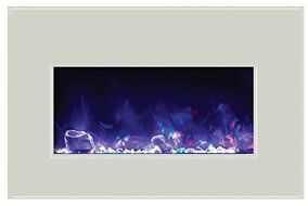 Amantii Electric Fireplace INSERT-30-4026-WHTGLS N4