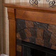 Southern Enterprises Elkmont Oak Electric Fireplace N10