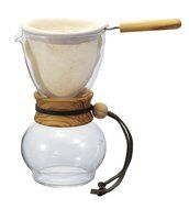 Hario DPW-3-OV Drip Pot Woodneck for 3 cups, Olive Wood