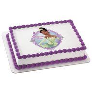 Princess &amp; the Frog Princess Tiana Personalized Edible Cake Image Topper