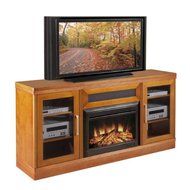 Transitional 70&quot; TV Stand with Electric Fireplace