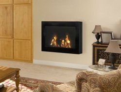 Anywhere Fireplace - SoHo Model Black Wall Mount Fireplace