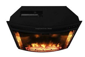 Gracelove Freestanding 1500W Adjustable 5118 BTU Tempered Glass 6 Setting LED Insert Electric Fireplace Stove N3