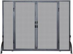 UniFlame, S-1046, Single Panel Wrought Iron Screen with Doors, Large
