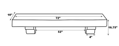 Pearl Mantels 416-60-70 Devonshire Wood 60-Inch Mantel Shelf, Distressed Cherry N10