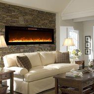 Alpine 60 Inch Crystal Built-In Recessed Wall Mounted Electric Fireplace