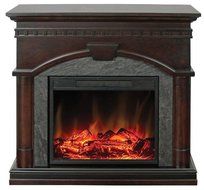 Muskoka Cavan Electric Fireplace, 40-Inch, Burnished Walnut