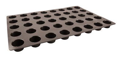 Paderno World Cuisine A4982285 Mini Muffin Baking Mold, Black