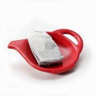 TEABAG HOLDER, MAT RED