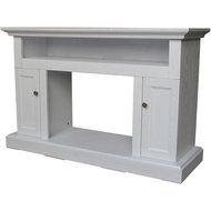 Cambridge CAM5021-2WHT Sorrento Fireplace Mantel with Electronic Fireplace Insert, White, N2