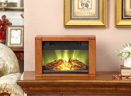 Muskoka MPF-BWL Electric Picture Frame Personal Fireplace with Multiple Setups N5
