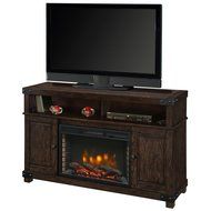 Muskoka 370-161-99 Hudson Media Rustic Brown Finish Electric Fireplace N4