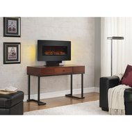 Wall Mounted/ Stand Electric Indoor Portable Fireplace Heater for Sale, 36 in. Glass, Black, Brand New N3