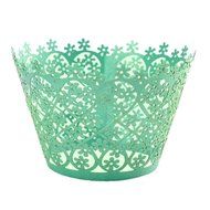 HUAL Cupcake Wrappers 50 Filigree Artistic Bake Cake Paper Cups Flowers Lace Laser Cut Liner Baking Cup Muffin... N2
