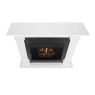 Real Flame Callaway White Metal Grand Electric Fireplace