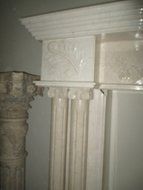 Cream Polished Marble Fireplace Surround FPS-04 N3