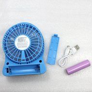 Fonxian Mini Portable Fan Rechargeable Battery Powered Small Table Fan with 3-level Speed (Orange) N15