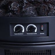 Free Standing Electric 1500W Fireplace Heater Fire Flame Stove Wood Adjustable - Compact Design Great for All... N8