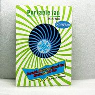 Fonxian Mini Portable Fan Rechargeable Battery Powered Small Table Fan with 3-level Speed (Orange) N16