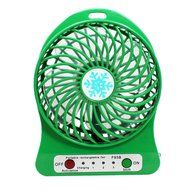 Fonxian Mini Portable Fan Rechargeable Battery Powered Small Table Fan with 3-level Speed (Orange) N17