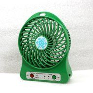 Fonxian Mini Portable Fan Rechargeable Battery Powered Small Table Fan with 3-level Speed (Orange) N18