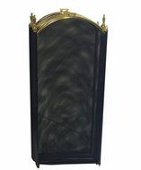 Amagabeli 4-panel Fireplace Screens Modern Decorative Wrought Iron Black Firescreen 32-inch High N4