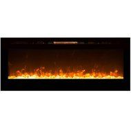 Gibson Living Room Decor Alpine 60" Crystal Built-In Recessed Wall Mounted Electric Fireplace N2