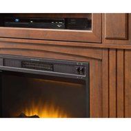 Media Fireplace TV Stand Combo for Televisions up to 45 Inches - Brown N6