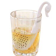 Sannysis Novelty Tea Infuser Swan Loose Tea Strainer Herb Spice Filter Diffuser (White) N2