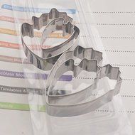 MuLuo Peony Stainless Steel Cookie Cutter Biscuit Bread Biscuit Molds Set