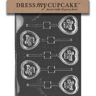 Dress My Cupcake Chocolate Candy Mold, Sweet 16 Lollipop