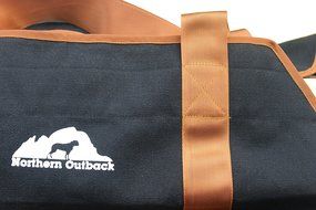 Northern Outback Firewood Carrier Log Tote - LUMBERJACK Edition - BEST Firewood Carrier 16oz Canvas Log Tote N8