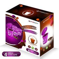 FROZ-CUP 2.0 - 4 Refillable/Reusable K Cups for Keurig 2.0 - K200, K300, K400, K500 Series and all 1.0 Brewers... N2