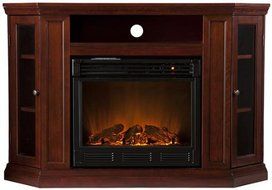 Brentwood Media Electric Fireplace, ELECTRIC, CHERRY