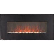 Napoleon EFL48 Linear Wall Mount Electric Fireplace With Linear Glass Front Decorative White Stone Embers 100V... N2