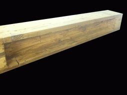 Reclaimed Barnwood Beam Fireplace Mantel (Wood, 4"x6"x72") N14