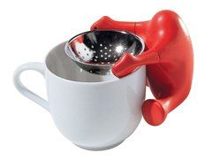 Alessi ASP09 Te O Tea Strainer by Stefano Pirovano Color: Red