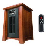 Youzee 3 Setting 1500W 5100BTU Infrared Heater w/Oak Finish &amp; Remote | HHC15CPCV