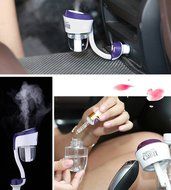 Besitek Car Humidifier with USB charger, 5V/2.1A 2 Smart Port Car Charger ,Essential Oil Aroma Diffuser, Air Purify... N9