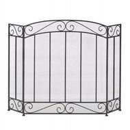 AW Classic Tir-Fold Fireplace Screen w/ Metallic Finish
