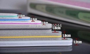 Set 6pcs File Buffer Sandpaper Slim 6 Styles Files Buffing Tips Sanding Tools Salon Kit Nail Art Manicure Pedicure N2