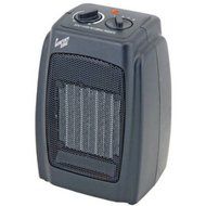 Comfort Zone Black Ceramic Electric Adjustable Thermostat Heater N2