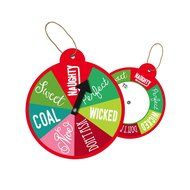 Jillson Roberts BXTS837 100 Count Bulk Christmas String Tie Gift Tags, Wheel of Fortune