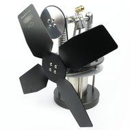 Heat Powered Small Stove Top Fan for wood multi-fuel coal - WARPFIVE SIDEWINDER Eco Stirling engine N8